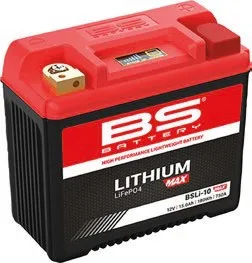 High Performance Lithium Max Batteries – Y50-N18L-A/A2/A3/AT, YB18L-A, YTX20L, YTX20HL, YTX24HL; Power (Wh): 180; Capacity AH (10-HR): 15; Cca: 750; Length (MM): 175; Width (MM): 87; Height (MM): 155; Approx. Weight (KG): 2,7; Terminal Configuration: - + 