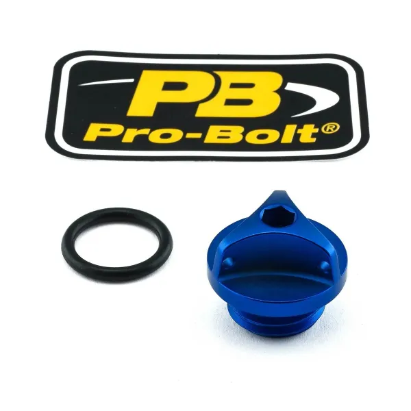 Aluminum Oil Filler Caps – Blue