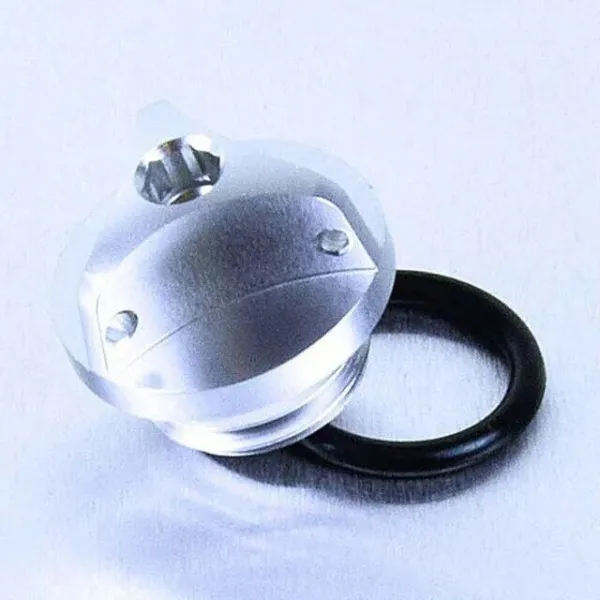 Aluminum Oil Filler Caps – Silver