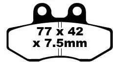 Brake Pads and Shoes – Ch Racing - Wxe 50 Enduro 05; Front Pad/Shoe Compound Type: Organic