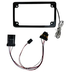 SXS Plug-And-Play License Plate Frames with Tag Illumination