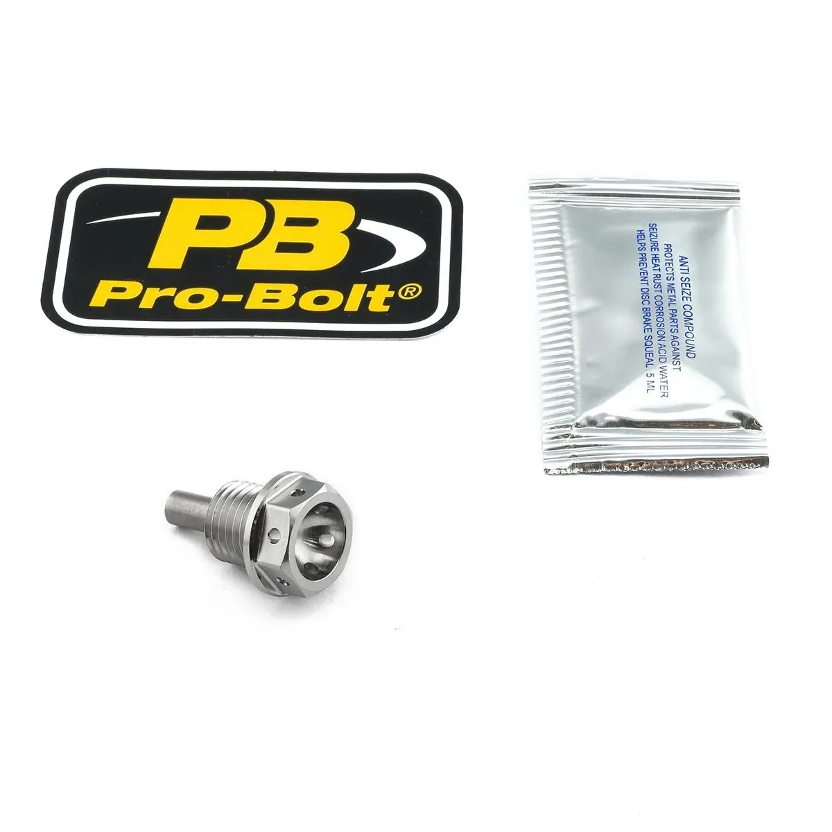 Aluminum/Titanium Magnetic Sump Bolts – Blue