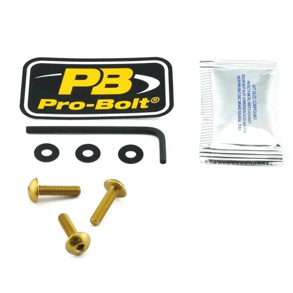 Aluminum Windshield Bolt Kits – Gold