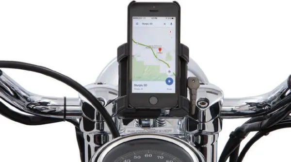 Smartphone/GPS Holders – SMARTPHONE HOLDER W/O CHARGER - W/ 22 mm ( / ”) and 25,4 mm (1”) handlebar mount, black