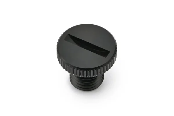 Mirror Plug Bolts – 17 MM X 11 MM SLOTTED HEAD - Black right mirror plug bolt