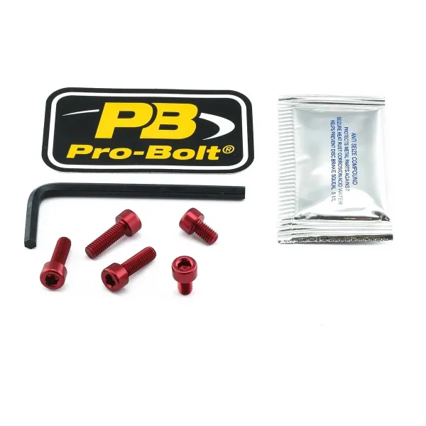 Aluminum Fuel Cap Screw Kits – Red