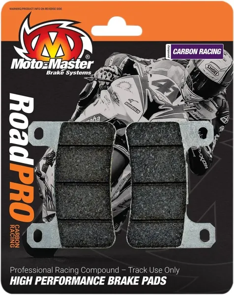 Moto-Master Road Brake Pads – Racing Front Pad (Dual Carbon Compound)