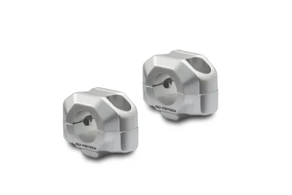SW-Motech BAR RISER FOR 22MM SILVER