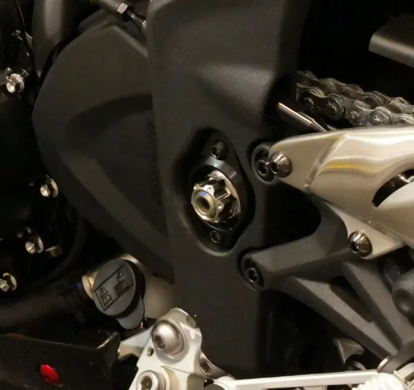 Titanium Front/Rear Flanged Axle Nuts – Swingarm Pivot