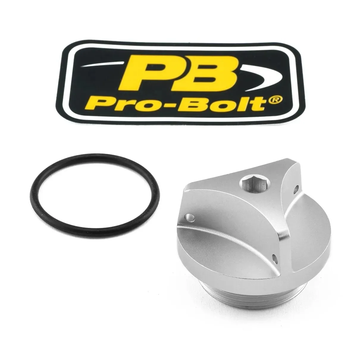 Aluminum Oil Filler Caps – Silver