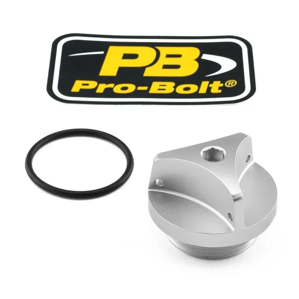 Aluminum Oil Filler Caps – Silver