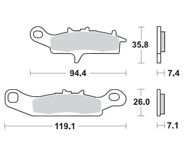 Brake Pads – Front 11 Compound Right