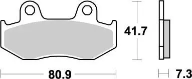 Brake Pads – Front 21 Compound Left