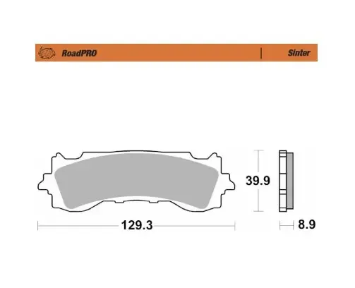 Moto-Master Road Brake Pads – Front Pad (Sinter Compound)
