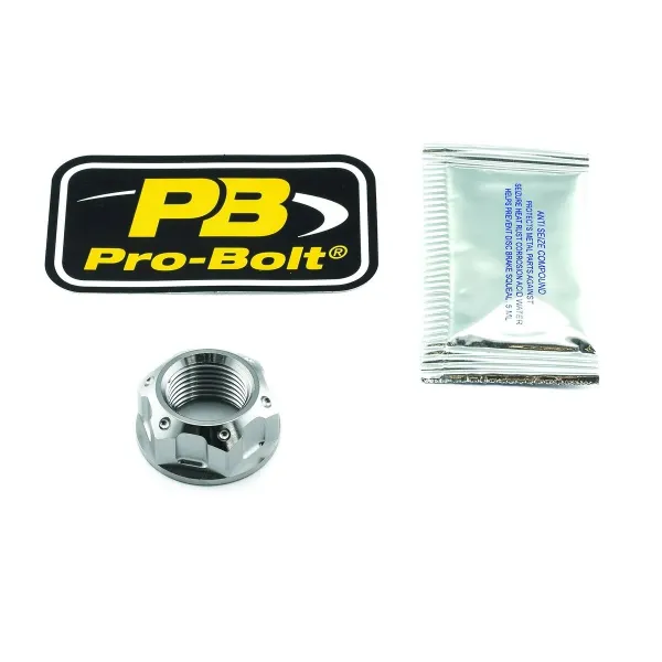 Titanium Front/Rear Flanged Axle Nuts – Rear Wheel