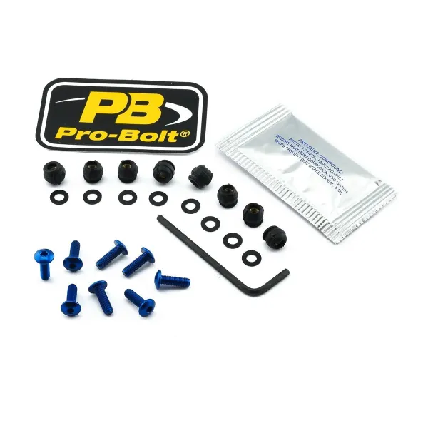 Aluminum Windshield Bolt Kits – Blue