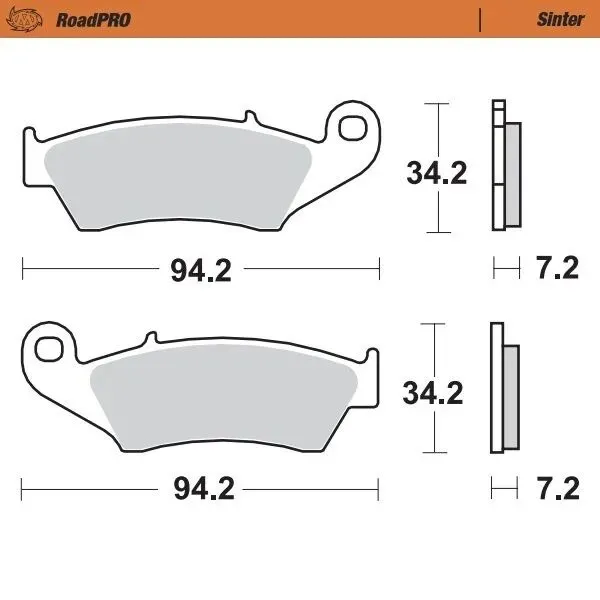 Moto-Master Road Brake Pads – Front Pad (Sinter Compound)