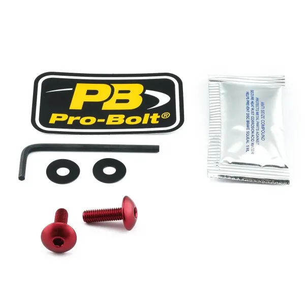 Aluminum Windshield Bolt Kits – Red