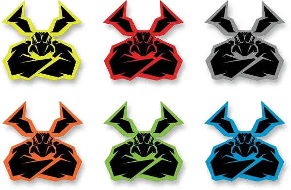 Decals – Agroid (6 pk.); SIZE: 88 mm H x 89 mm W (3,48” x 3,5”)