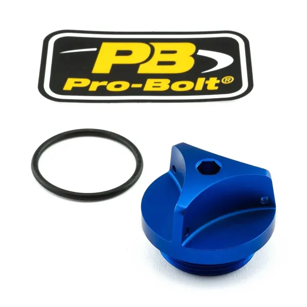 Aluminum Oil Filler Caps – Blue