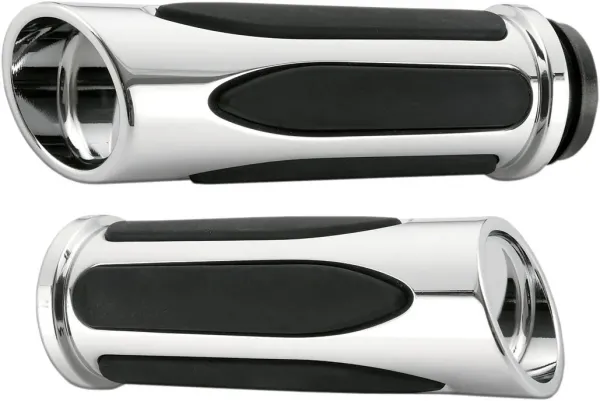 Arlen Ness GRIPS - DEEP CUT COMFORT - CABLE - CHROME
