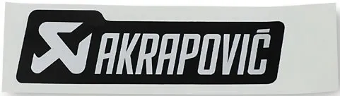 Akrapovic STICKER MONO AL BLK