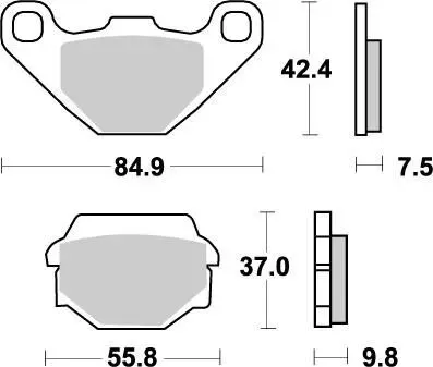 Brake Pads – Rear 21 Compound