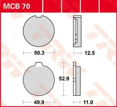 Disc Brake Pads – Mcb 70