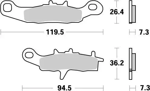 Brake Pads – Front 21 Compound