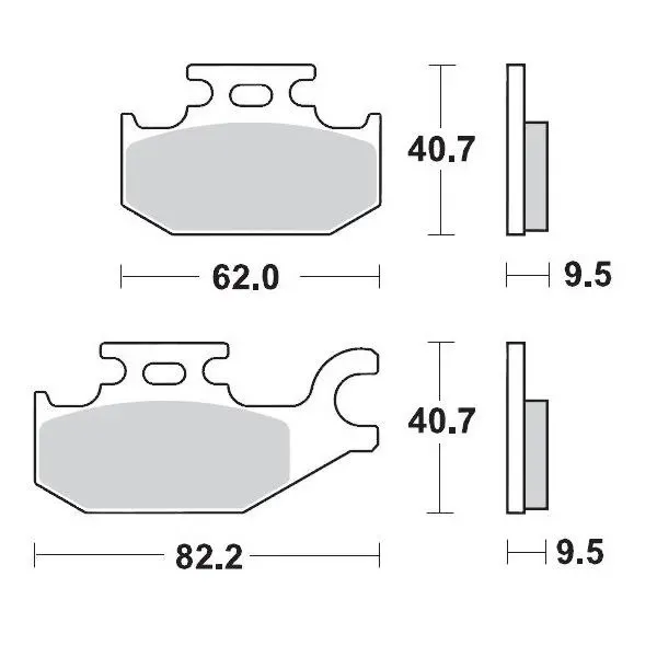 Brake Pads – Front 11 Compound Left