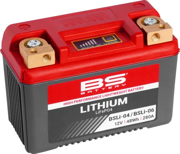 High Performance Lithium Batteries – YTZ10S, YT12B-4, YT14B-4, YTX14AH, YB14A-A2, YTZ10S-BS, YT12B-BS, YT14B-BS, YTX14AH-BS, YB10A-A2, YB12A-A/B, YB12C-A, YB14-A2, YB14-B2, YB14A-A1/A2, 12N12A-4A-1; Capacity (AH/10HR): 4; Power (Wh): 48; Cca (En): 280; Le