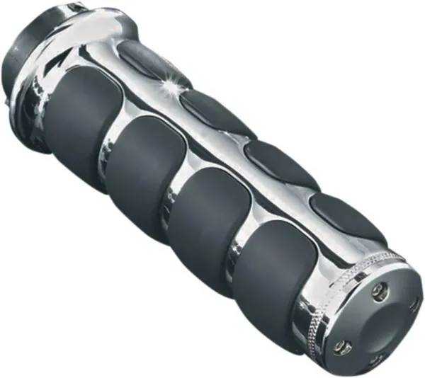 Kuryakyn GRIPS ISO - HONDA & TRIUMPH - CHROME - 1" BARS
