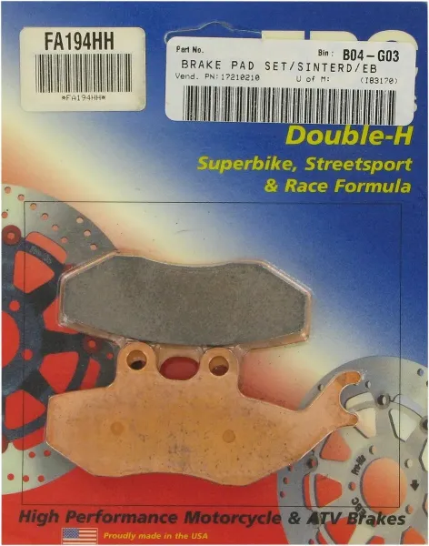 Brake Pads and Shoes – Application Chart - Front Pad/Shoe