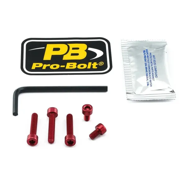 Aluminum Fuel Cap Screw Kits – Red