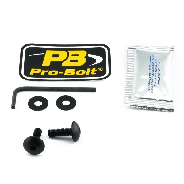 Aluminum Windshield Bolt Kits – Black