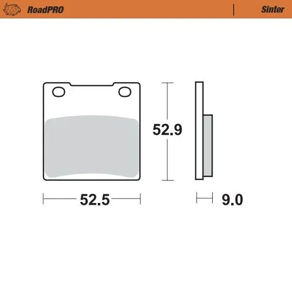 Moto-Master Road Brake Pads – Rear Pad (Sinter Compound)