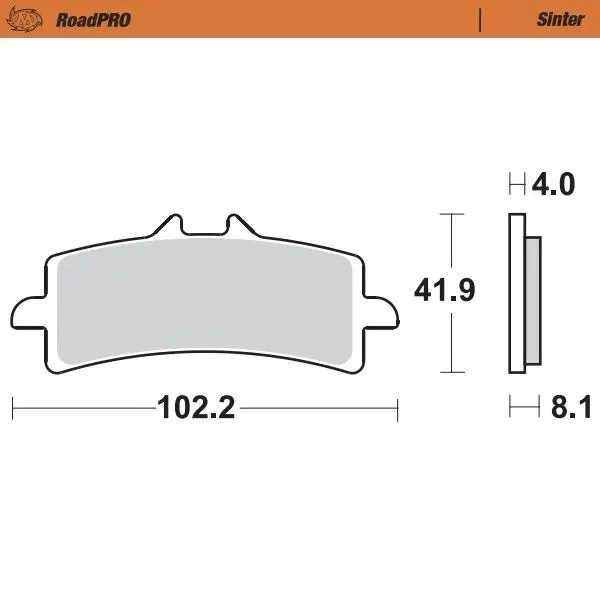 Moto-Master Road Brake Pads – Front Pad (Sinter Compound)