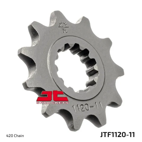 LED Battery Gauges – Induction Hardened Black Zinc Finish Rear Sprockets “Bk” - Front Sprocket