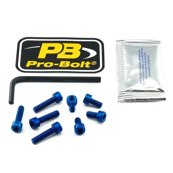 Aluminum Fuel Cap Screw Kits – Blue