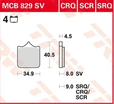 Disc Brake Pads – Mcb 829
