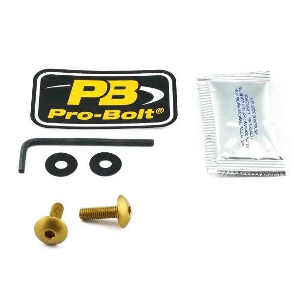 Aluminum Windshield Bolt Kits – Gold