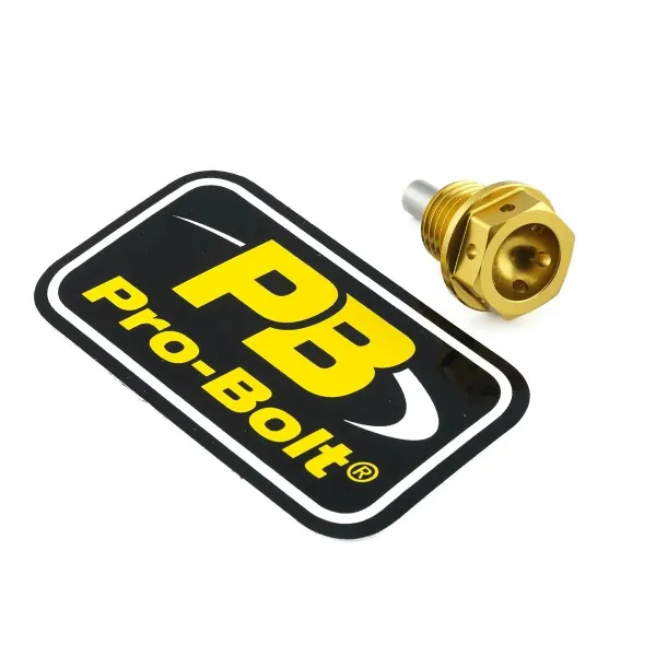 Aluminum/Titanium Magnetic Sump Bolts – Gold