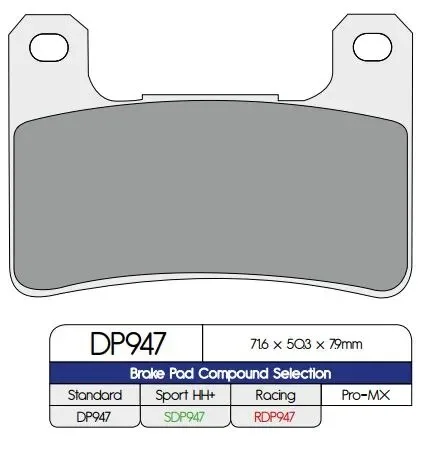 DP Brakes Dp Brakes – Front Pad