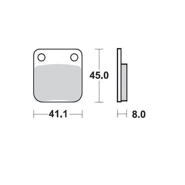 Moto-Master Road Brake Pads – Front Pad (Ceramic Compound)