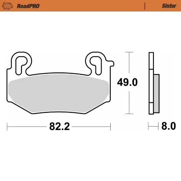 Moto-Master Road Brake Pads – Front Pad (Sinter Compound)