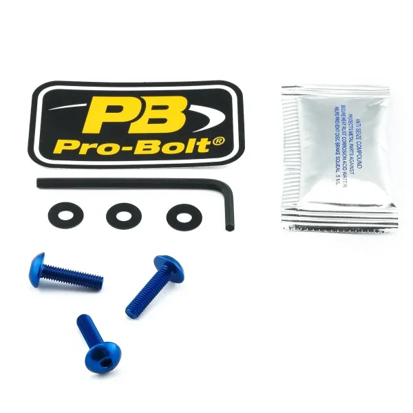 Aluminum Windshield Bolt Kits – Blue