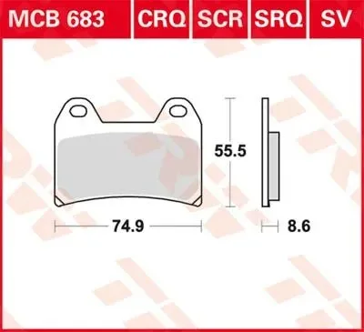 Disc Brake Pads – Mcb 683