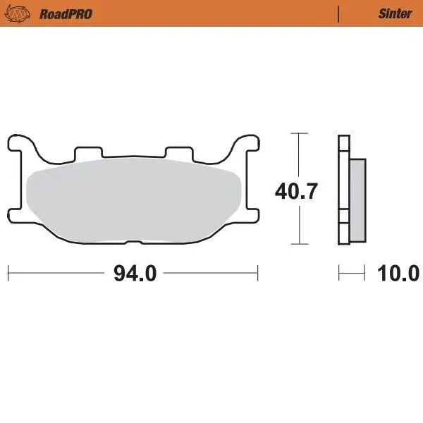 Moto-Master Road Brake Pads – Front Pad (Sinter Compound)
