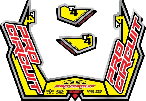 Pro Circuit EXHAUST STICKER KIT T4-GP