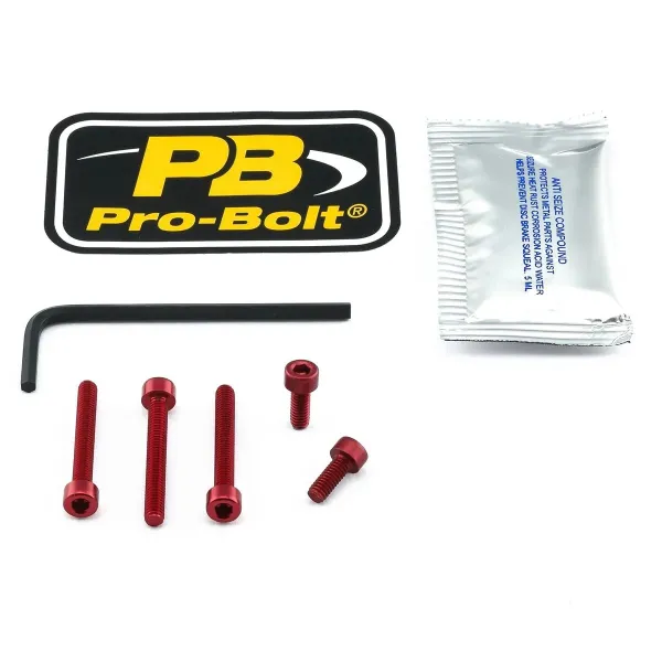 Aluminum Fuel Cap Screw Kits – Red